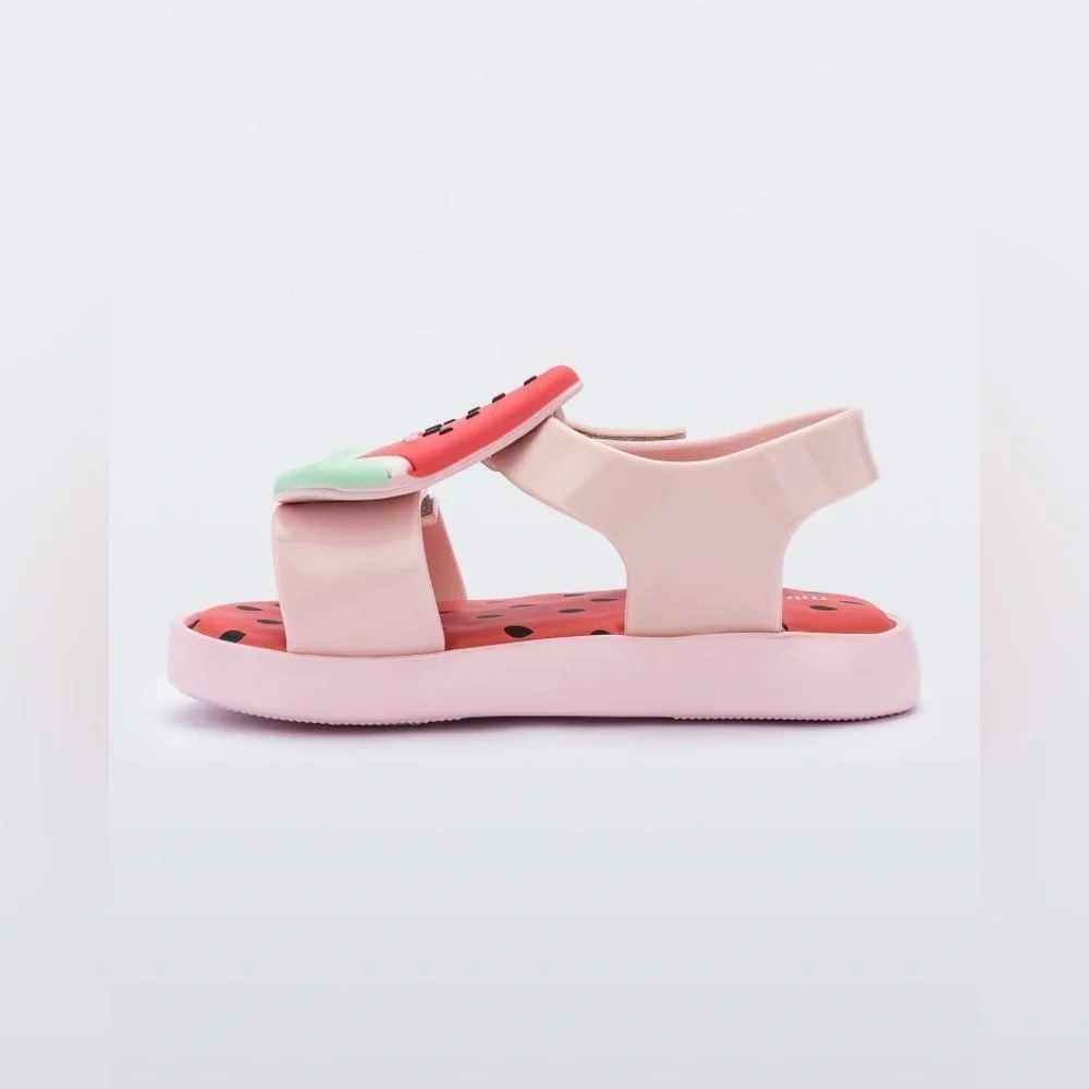 NWT MINI MELISSA Mini Jump Fruitland Watermelon Baby Sandals Size 7T - Picture 2 of 9